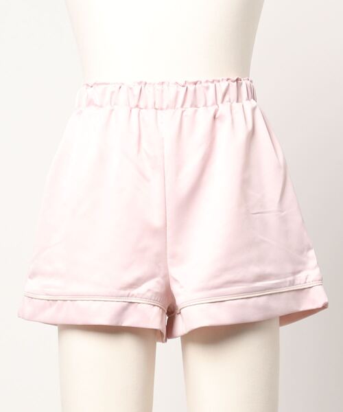 lilLilly（リルリリー）の「パイピングショートパンツ（ルームウェア/パジャマ・レディース・ピンク/ブルー/ホワイト系その他/ブラック系その他・FREE）」の5枚目の写真