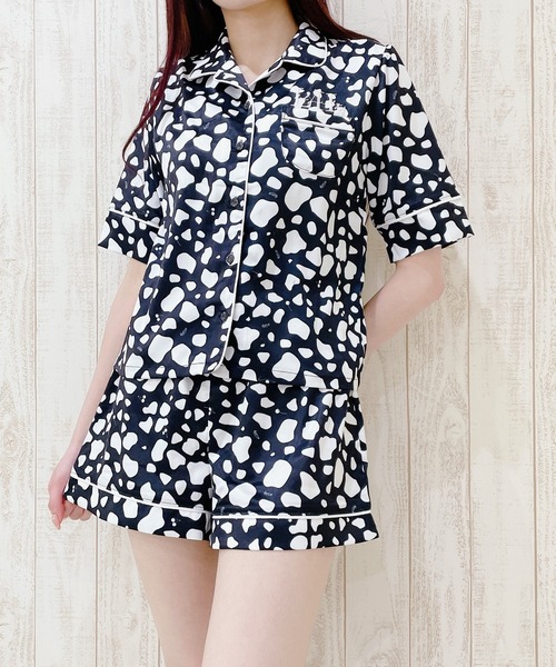 lilLilly（リルリリー）の「パイピングショートパンツ（ルームウェア/パジャマ・レディース・ピンク/ブルー/ホワイト系その他/ブラック系その他・FREE）」の17枚目の写真