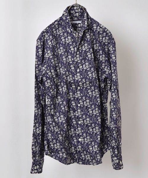 SHIPS(シップス)の「★★SC: SHIPS(シップス) リバティ プリント スタンドカラー シャツ■(シャツ/ブラウス・メンズ・レッド/その他/ライトブルー/ネイビー・LARGE/X-LARGE/SMALL/MEDIUM)」の3枚目の写真