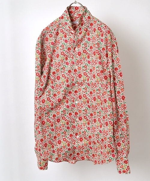 SHIPS(シップス)の「★★SC: SHIPS(シップス) リバティ プリント スタンドカラー シャツ■(シャツ/ブラウス・メンズ・レッド/その他/ライトブルー/ネイビー・LARGE/X-LARGE/SMALL/MEDIUM)」の1枚目の写真