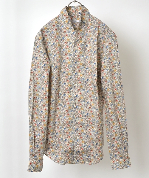 SHIPS(シップス)の「★★SC: SHIPS(シップス) リバティ プリント スタンドカラー シャツ■(シャツ/ブラウス・メンズ・レッド/その他/ライトブルー/ネイビー・LARGE/X-LARGE/SMALL/MEDIUM)」の4枚目の写真
