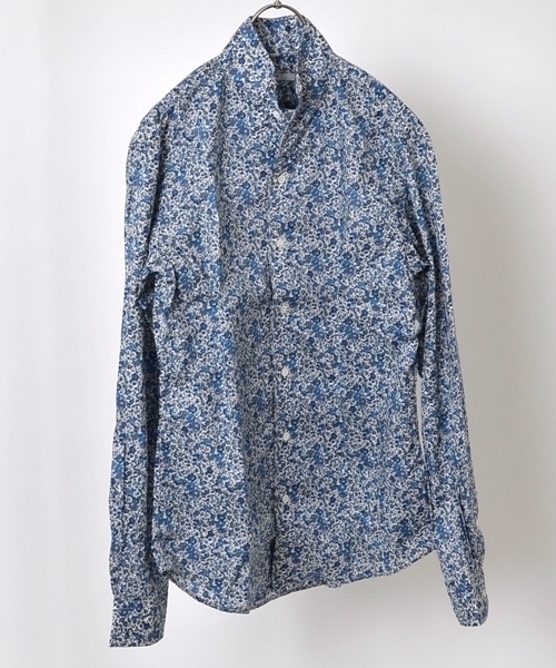 SHIPS(シップス)の「★★SC: SHIPS(シップス) リバティ プリント スタンドカラー シャツ■(シャツ/ブラウス・メンズ・レッド/その他/ライトブルー/ネイビー・LARGE/X-LARGE/SMALL/MEDIUM)」の2枚目の写真
