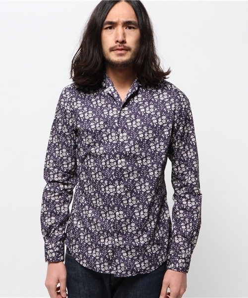 SHIPS(シップス)の「★★SC: SHIPS(シップス) リバティ プリント スタンドカラー シャツ■(シャツ/ブラウス・メンズ・レッド/その他/ライトブルー/ネイビー・LARGE/X-LARGE/SMALL/MEDIUM)」の15枚目の写真