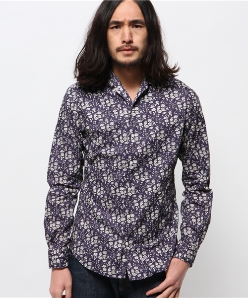 SHIPS(シップス)の「★★SC: SHIPS(シップス) リバティ プリント スタンドカラー シャツ■(シャツ/ブラウス・メンズ・レッド/その他/ライトブルー/ネイビー・LARGE/X-LARGE/SMALL/MEDIUM)」の21枚目の写真