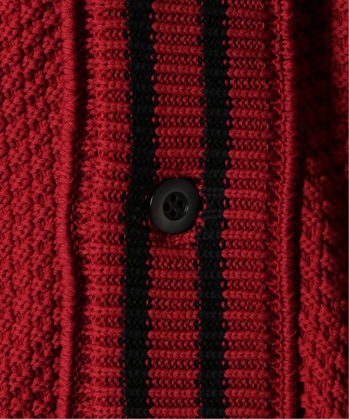 UNFOLLOW（アンフォロー）の「TENDER PERSON / テンダーパーソン RIB DOCKING KNIT VEST（ベスト・メンズ・ブラック/レッド・FREE）」の9枚目の写真