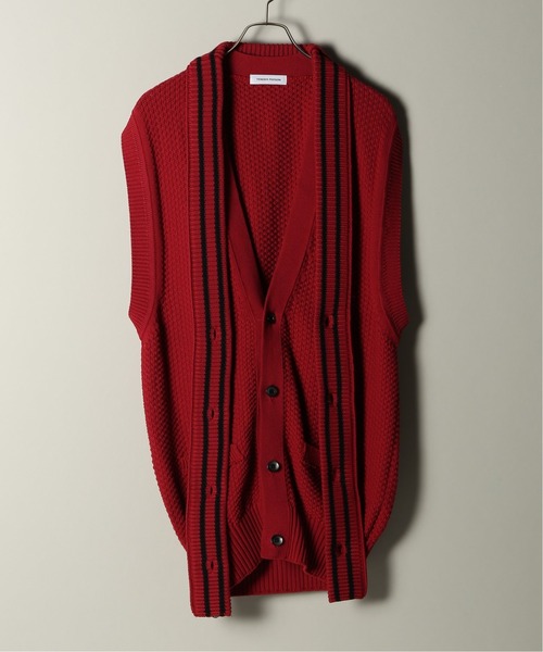 UNFOLLOW（アンフォロー）の「TENDER PERSON / テンダーパーソン RIB DOCKING KNIT VEST（ベスト・メンズ・ブラック/レッド・FREE）」の11枚目の写真
