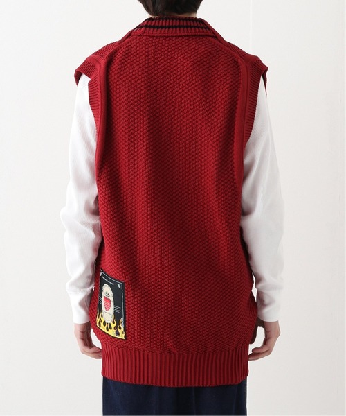 UNFOLLOW（アンフォロー）の「TENDER PERSON / テンダーパーソン RIB DOCKING KNIT VEST（ベスト・メンズ・ブラック/レッド・FREE）」の21枚目の写真