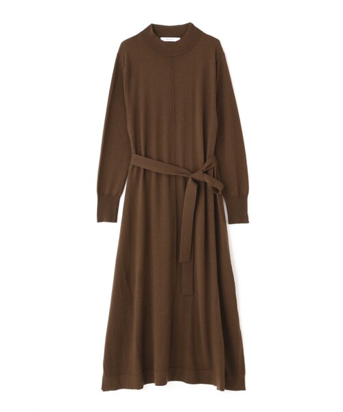 BOSCH（ボッシュ）の「ベルト付きニットワンピース（ワンピース・レディース・ネイビー/ブラウン/イエロー/パープル/ブルー・38）」の7枚目の写真