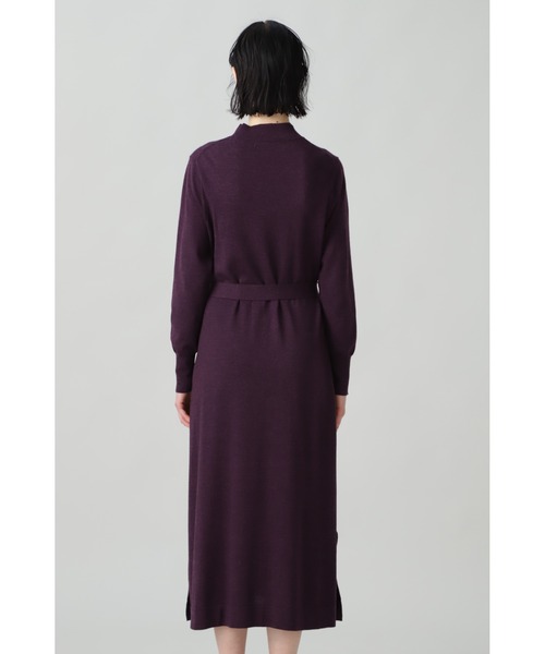 BOSCH（ボッシュ）の「ベルト付きニットワンピース（ワンピース・レディース・ネイビー/ブラウン/イエロー/パープル/ブルー・38）」の14枚目の写真