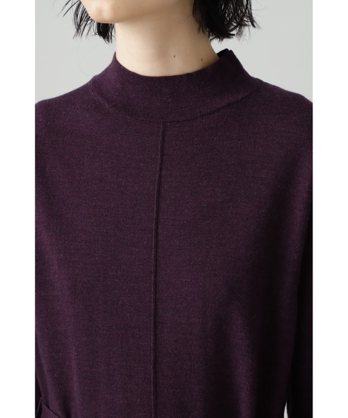 BOSCH（ボッシュ）の「ベルト付きニットワンピース（ワンピース・レディース・ネイビー/ブラウン/イエロー/パープル/ブルー・38）」の16枚目の写真