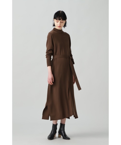 BOSCH（ボッシュ）の「ベルト付きニットワンピース（ワンピース・レディース・ネイビー/ブラウン/イエロー/パープル/ブルー・38）」の21枚目の写真