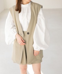 Heather | TRノーカラーボックスジレ  265276(その他アウター)