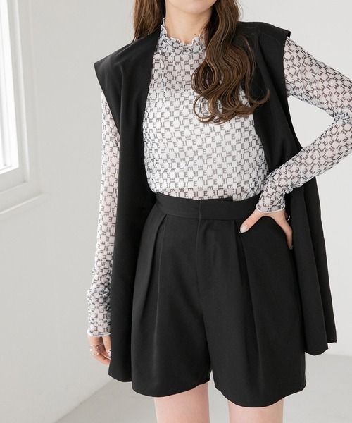 ノーカラーボックスジレ Heather（ヘザー）の「TRノーカラーボックスジレ 265276（その他