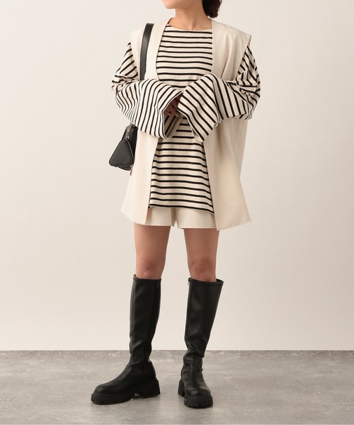 Heather(ヘザー)の「TRノーカラーボックスジレ 265276(その他アウター・レディース・ブラック/アイボリー/ベージュ・FREE)」の20枚目の写真