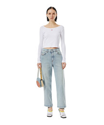 DIESEL | DIESEL SS22 レディース デニム ボーイフレンド ライトブルー(デニムパンツ)