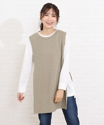 SHOO・LA・RUE | 【2点セット】ベスト×ロングTシャツ(その他トップス)