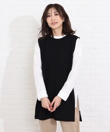 SHOO・LA・RUE | 【2点セット】ベスト×ロングTシャツ(その他トップス)