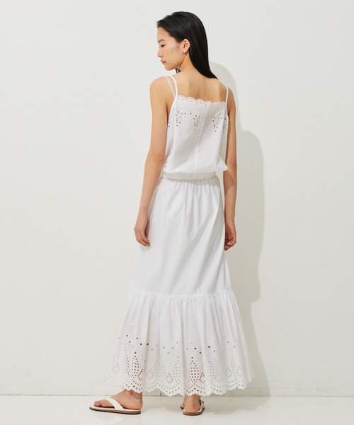 N.O.R.C（ノーク）の「カットワークキャミソール（キャミソール・レディース・ホワイト・M/S）」の4枚目の写真