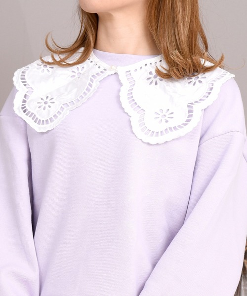 DAY CLOSET(デイ クローゼット)の「レディース レースビッグカラー付け襟 Bタイプ(付け襟・レディース・ホワイト/ホワイト系その他・ONE SIZE)」の2枚目の写真