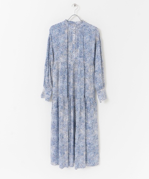 SENSE OF PLACE by URBAN RESEARCH(センスオブプレイスバイアーバンリサーチ)の「ボリュームスリーブティアードワンピース(ワンピース・レディース・オレンジ系その他/ブラック/ライトベージュ/ブルー系その他・ONE)」の6枚目の写真