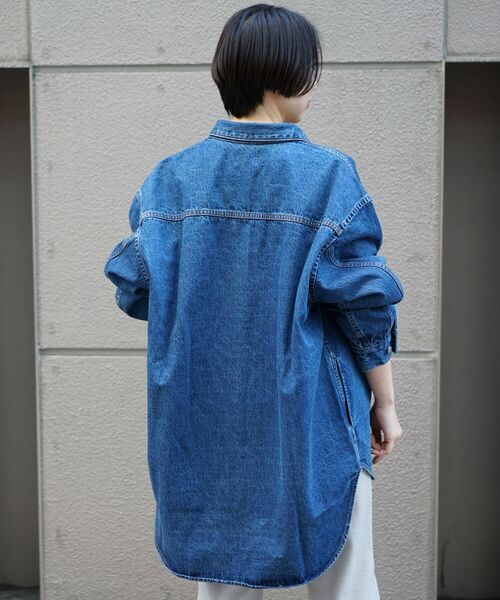 DROIT BELLO(ドロイトベロ)の「DROIT BELLO(ドロイトベロ)デニムシャツ(シャツ/ブラウス・レディース・インディゴブルー・FREE)」の12枚目の写真