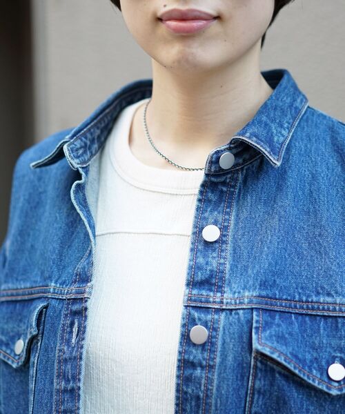 DROIT BELLO(ドロイトベロ)の「DROIT BELLO(ドロイトベロ)デニムシャツ(シャツ/ブラウス・レディース・インディゴブルー・FREE)」の13枚目の写真