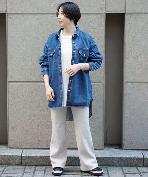 DROIT BELLO(ドロイトベロ)の「DROIT BELLO(ドロイトベロ)デニムシャツ(シャツ/ブラウス・レディース・インディゴブルー・FREE)」の20枚目の写真