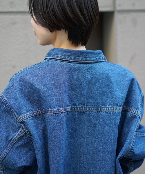 DROIT BELLO(ドロイトベロ)の「DROIT BELLO(ドロイトベロ)デニムシャツ(シャツ/ブラウス・レディース・インディゴブルー・FREE)」の4枚目の写真