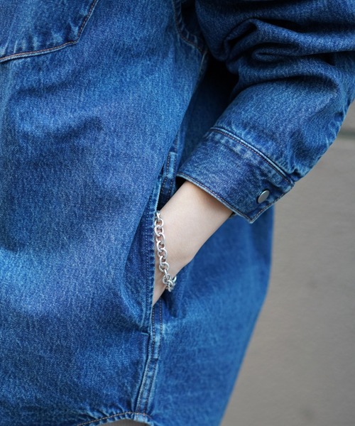 DROIT BELLO(ドロイトベロ)の「DROIT BELLO(ドロイトベロ)デニムシャツ(シャツ/ブラウス・レディース・インディゴブルー・FREE)」の8枚目の写真