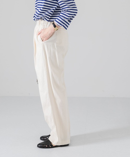 かぐれ(カグレ)の「コットンデニムイージーパンツ(その他パンツ・レディース・インディゴブルー/ナチュラル・FREE)」の9枚目の写真
