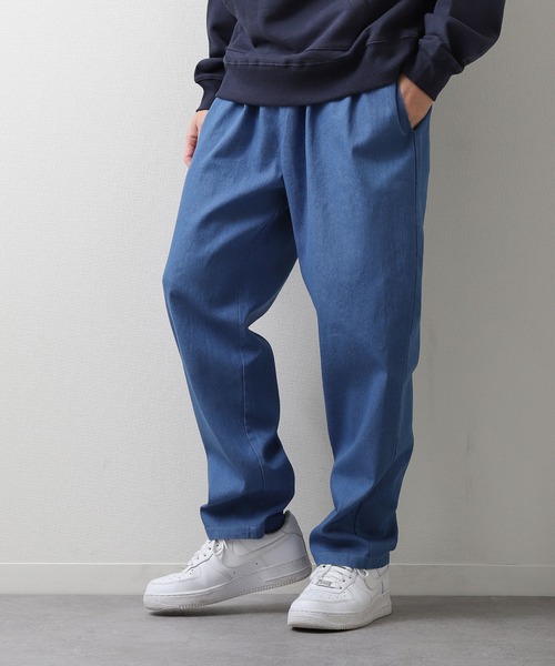 ZIP FIVE（ジップファイブ）の「【ZIP FIVE】イージースケーターパンツ/カラーパンツ/シェフパンツ（チノパンツ・メンズ・ライトブルー/ブラック/ベージュ/ネイビー/レッド/オフホワイト/カーキ/ブルー/キャメル/グリーン系/ブルー系・SMALL/MEDIUM/LARGE/X-LARGE）」の6枚目の写真