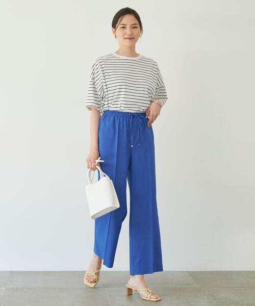 green label relaxing（グリーンレーベルリラクシング）の「【矢野未希子さん着用】＜Oggi×green label relaxing＞スクエアチューブ サンダル(5cmヒール)（サンダル・レディース・オフホワイト/クリーム/ブラック/ケリー・S/M/L/LL/XS）」の12枚目の写真