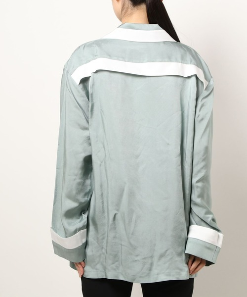L.H.P Private Brand(エルエイチピープライベートブランド)の「KIMHEKIM/キムヘキム/TAO L SLEEVED PAJAMA SHIRTS(シャツ/ブラウス・レディース・ホワイト/ミント・36/34)」の4枚目の写真
