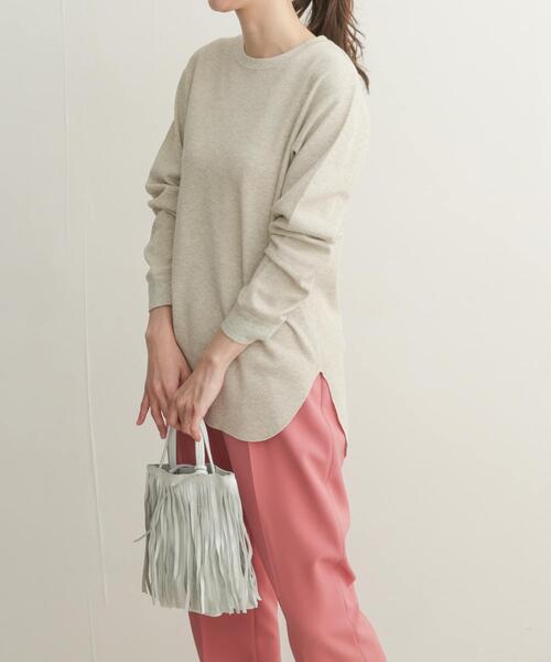URBAN RESEARCH DOORS(アーバンリサーチドアーズ)の「ワッフルプルオーバー(Tシャツ/カットソー・レディース・ブルー/パープル系その他/グレー系その他・MEDIUM)」の5枚目の写真