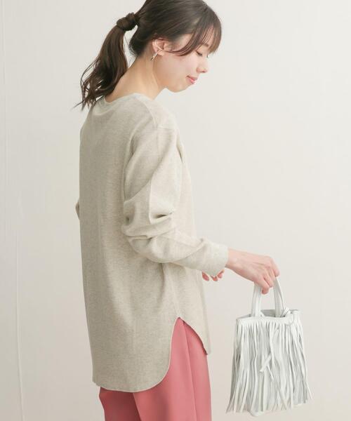 URBAN RESEARCH DOORS(アーバンリサーチドアーズ)の「ワッフルプルオーバー(Tシャツ/カットソー・レディース・ブルー/パープル系その他/グレー系その他・MEDIUM)」の6枚目の写真