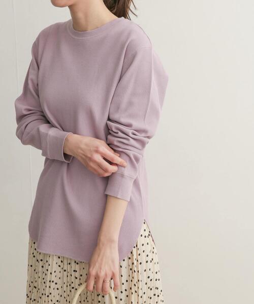 URBAN RESEARCH DOORS(アーバンリサーチドアーズ)の「ワッフルプルオーバー(Tシャツ/カットソー・レディース・ブルー/パープル系その他/グレー系その他・MEDIUM)」の22枚目の写真