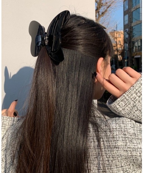WC（ダブル シー）の「BIGバタフライヘアクリップ（バレッタ/ヘアクリップ・レディース・ブラック/アイボリー/ブラウン/グリーン・FREE）」の3枚目の写真