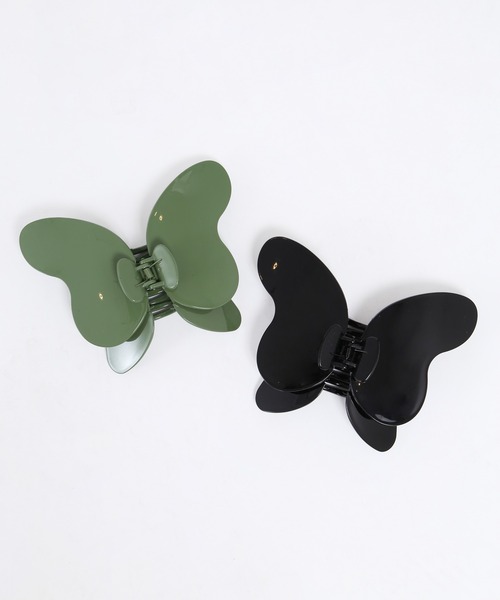 WC（ダブル シー）の「BIGバタフライヘアクリップ（バレッタ/ヘアクリップ・レディース・ブラック/アイボリー/ブラウン/グリーン・FREE）」の12枚目の写真