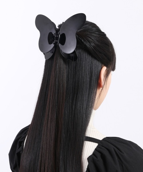 WC（ダブル シー）の「BIGバタフライヘアクリップ（バレッタ/ヘアクリップ・レディース・ブラック/アイボリー/ブラウン/グリーン・FREE）」の15枚目の写真