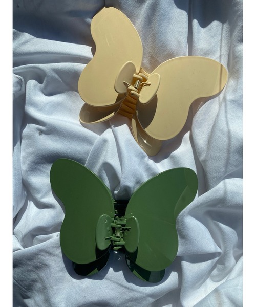 WC（ダブル シー）の「BIGバタフライヘアクリップ（バレッタ/ヘアクリップ・レディース・ブラック/アイボリー/ブラウン/グリーン・FREE）」の18枚目の写真