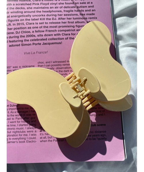 WC（ダブル シー）の「BIGバタフライヘアクリップ（バレッタ/ヘアクリップ・レディース・ブラック/アイボリー/ブラウン/グリーン・FREE）」の16枚目の写真