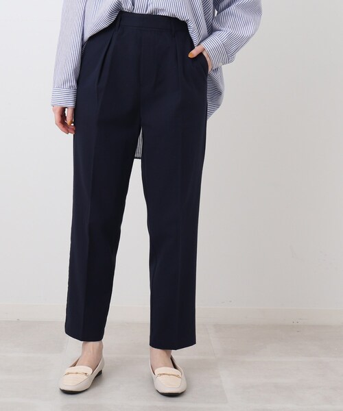 DRESKIP（ドレスキップ）の「◆【洗濯機可/履きやすい】のびーるテーパードパンツ（その他パンツ・レディース・ライトグレー/レモンイエロー/ネイビー/オレンジ/カーキ/ダークグリーン・04/03/02）」の4枚目の写真