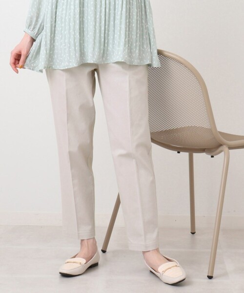 DRESKIP（ドレスキップ）の「◆【洗濯機可/履きやすい】のびーるテーパードパンツ（その他パンツ・レディース・ライトグレー/レモンイエロー/ネイビー/オレンジ/カーキ/ダークグリーン・04/03/02）」の2枚目の写真