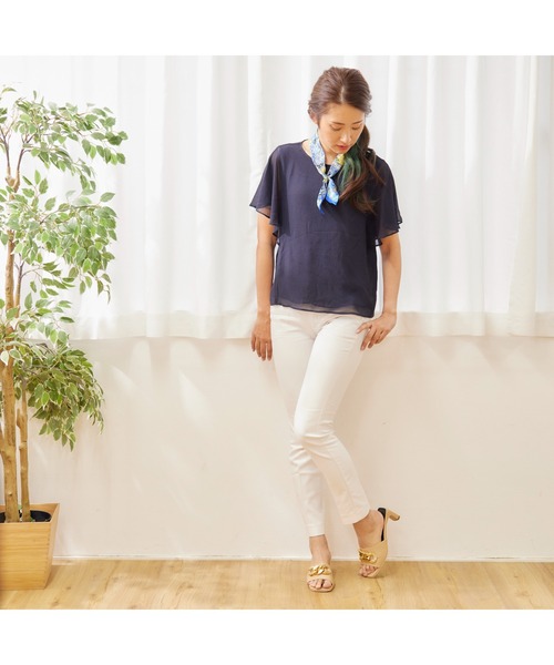 chumchum(チャムチャム)の「スクエアチェーンプレートサンダル(サンダル・レディース・ブラック/ホワイト/ベージュ・S/M/L/LL)」の16枚目の写真