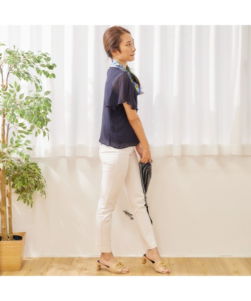 chumchum(チャムチャム)の「スクエアチェーンプレートサンダル(サンダル・レディース・ブラック/ホワイト/ベージュ・S/M/L/LL)」の17枚目の写真