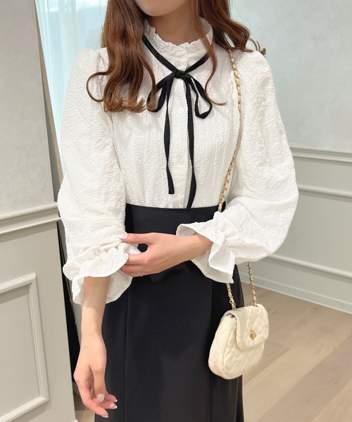 apres jour(アプレジュール)の「アソートボウタイブラウス【ZOZOTOWN限定アイテム】(シャツ/ブラウス・レディース・オフホワイト/その他/アイボリー・フリー/X-LARGE)」の5枚目の写真