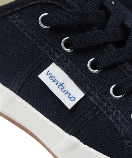 Denime（ドゥニーム）の「【VENTUNO】ベンチュノ　TENNIS MENS（スニーカー・メンズ・ホワイト/ネイビー・7.5/8/8.5）」の7枚目の写真