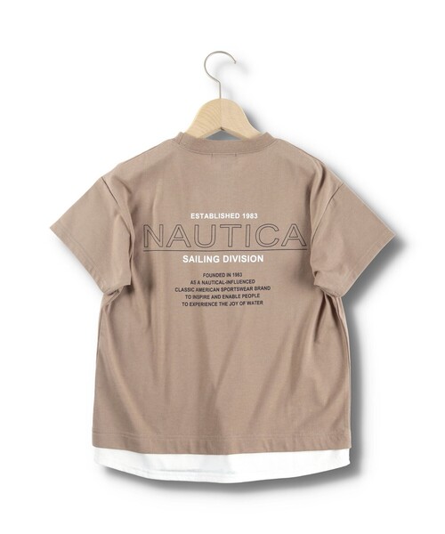 NAUTICA（ノーティカ）の「【NAUTICA/ノーティカ/吸水速乾】BACKプリントレイヤード半袖Tシャツ（Tシャツ/カットソー・キッズ・ブラウン/ブラック・120/150/130/140）」の8枚目の写真