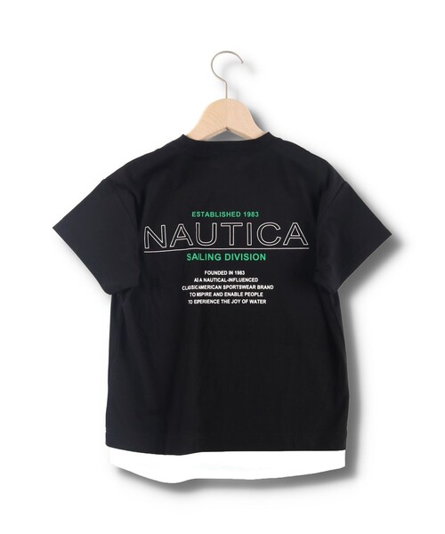 NAUTICA（ノーティカ）の「【NAUTICA/ノーティカ/吸水速乾】BACKプリントレイヤード半袖Tシャツ（Tシャツ/カットソー・キッズ・ブラウン/ブラック・120/150/130/140）」の2枚目の写真