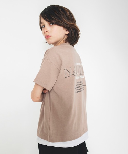 NAUTICA（ノーティカ）の「【NAUTICA/ノーティカ/吸水速乾】BACKプリントレイヤード半袖Tシャツ（Tシャツ/カットソー・キッズ・ブラウン/ブラック・120/150/130/140）」の10枚目の写真